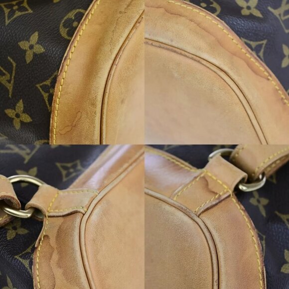 LOUIS VUITTON Montsouris GM Backpack Bag Monogram Leather Brown - Picture 12 of 16